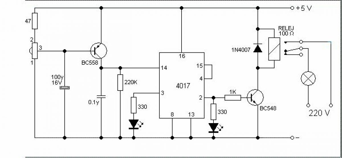 Infrared Remote Switch Circuit Diagram