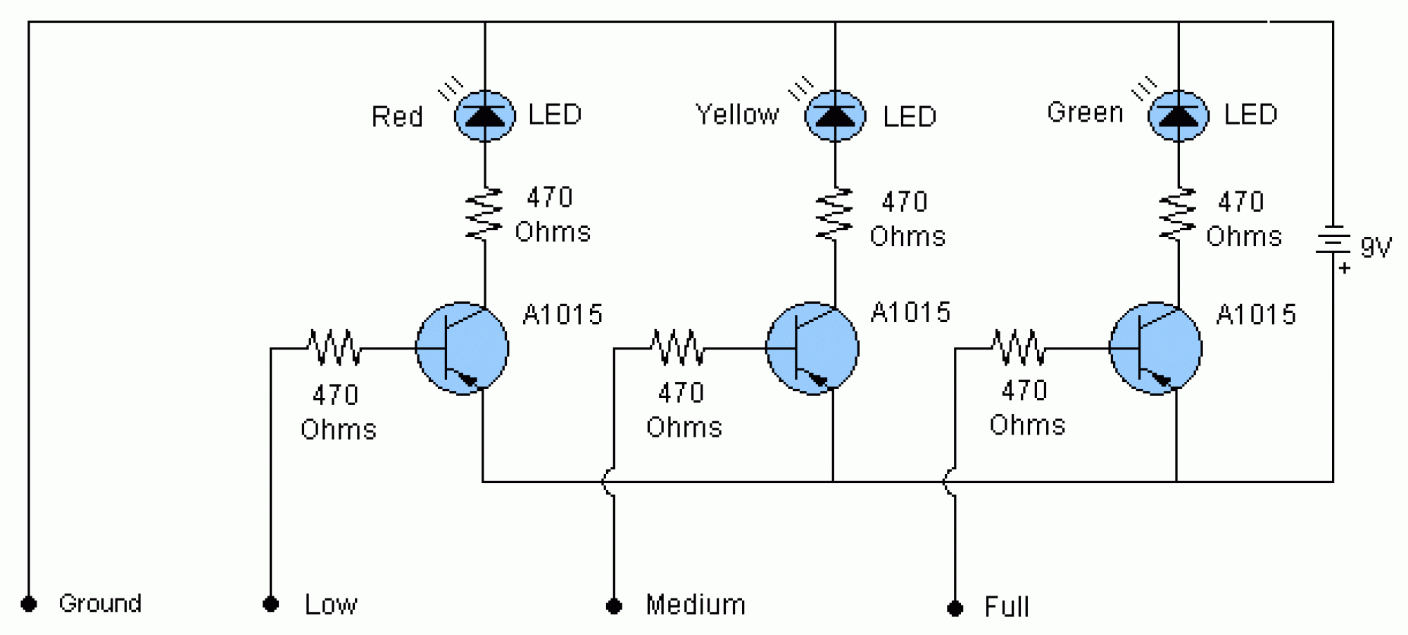 Water Level Sensor Circuit Diagram