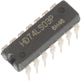 74LS03 Quad 2-Inputs NAND Gate IC Open Collector