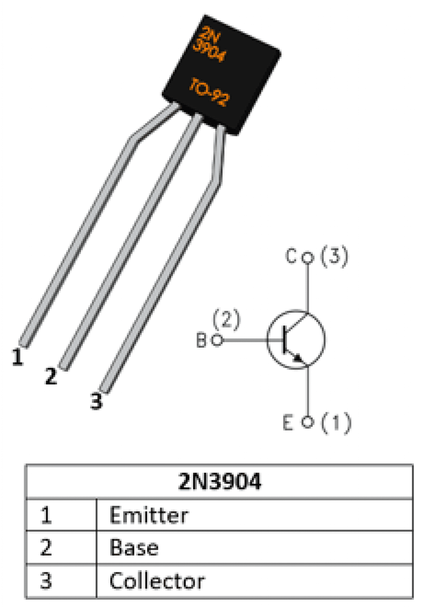 2N3904 NPN TRANSISTOR 40V/0.2A Majju PK