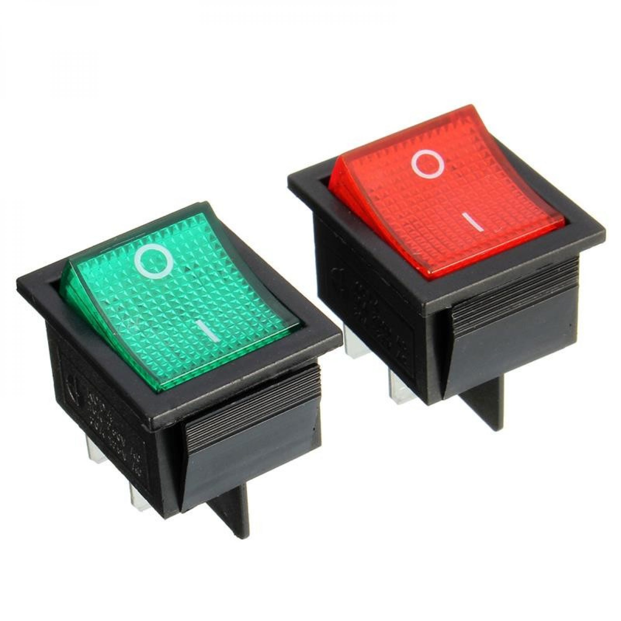 4 Button Rocker Switch KCD4, ROCKER SWITCH WITH LIGHT, 4 PINS | Majju PK