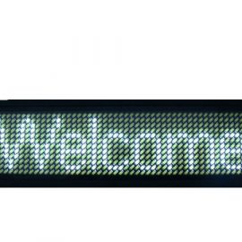 MOVING LED BADGE, WHITE