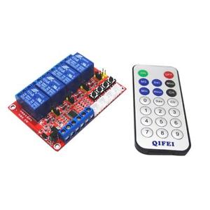 MagiDeal 4 Channel IR Infrared Remote Controll Switch Relay Module Board 