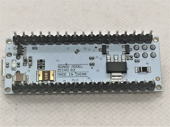 Arduino Micro R3 ATmega32U4 Back Side