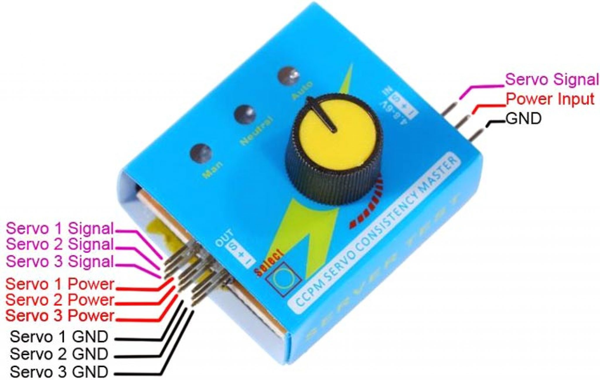 Digital Multi Servo Tester ESC RC Consistency CCPM Master Speed