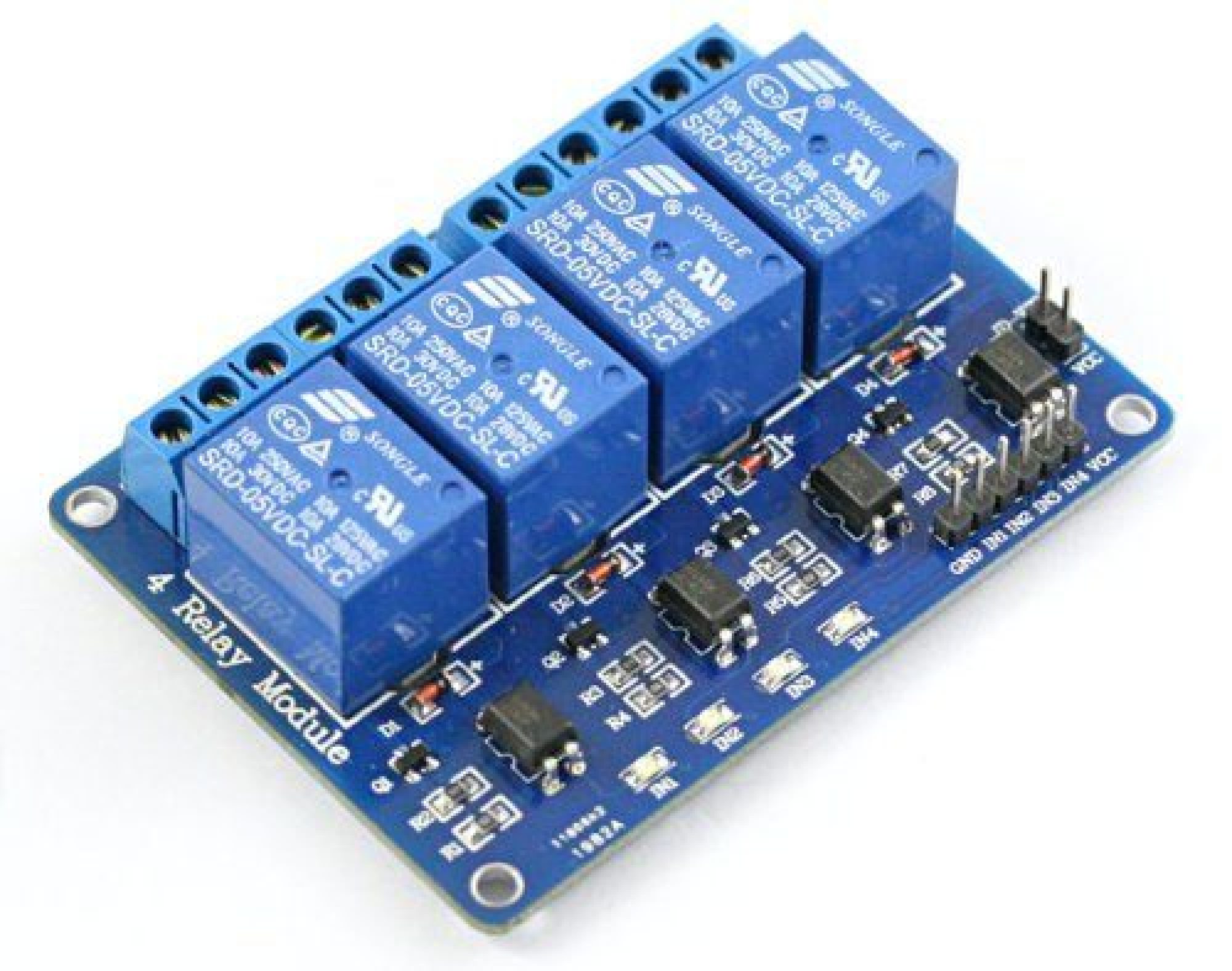 5v 4 Channel Relay Module Four-Channel Relay Module | Majju PK