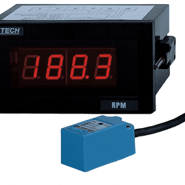 PANEL MOUNT TACHOMETER WITH SENSOR