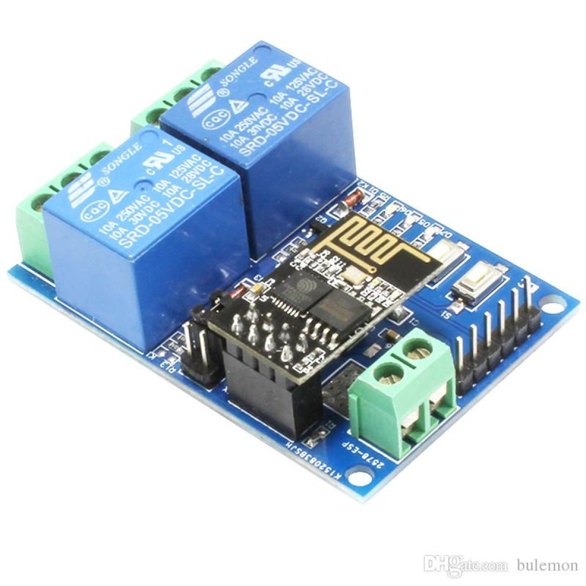 Iot based 2 channel wifi relay module 5v with esp8266 esp 01 smart home