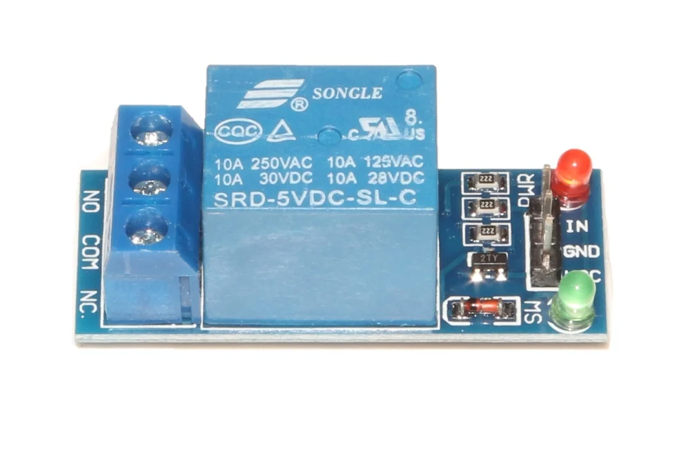 5V 1 Channel Relay Module Low Level Trigger