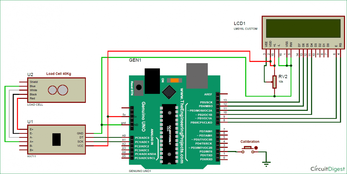 Arduino weight measurement using load cell and HX711 Module