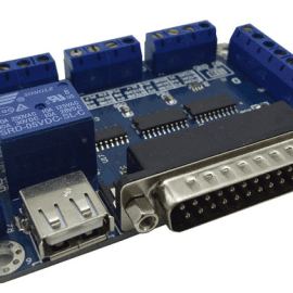 Mach3 Breakout Board 5 Axes CNC Breakout Board Optical Coupler For MACH3 Stepper Motor Drive