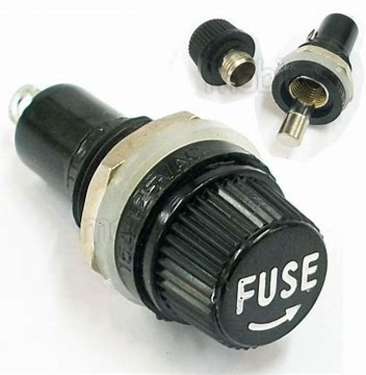 Panel Mount Chassis Fuse Holder For 6x30mm Glass Fuse Majju PK