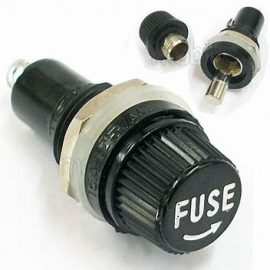 Panel Mount Chassis Fuse Holder For 6x30mm Glass Fuse