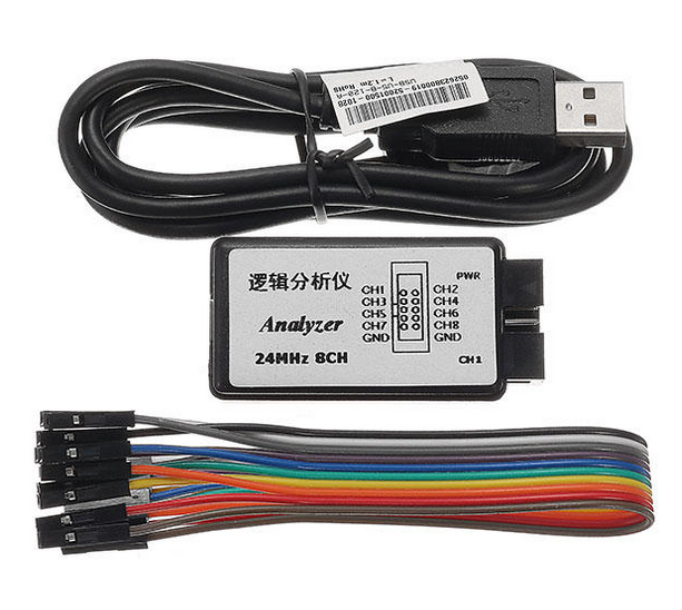 USB Logic Analyzer 24MHz 8 Channel is an instrument, captures/displays multiple signals from a digital system/digital circuit.