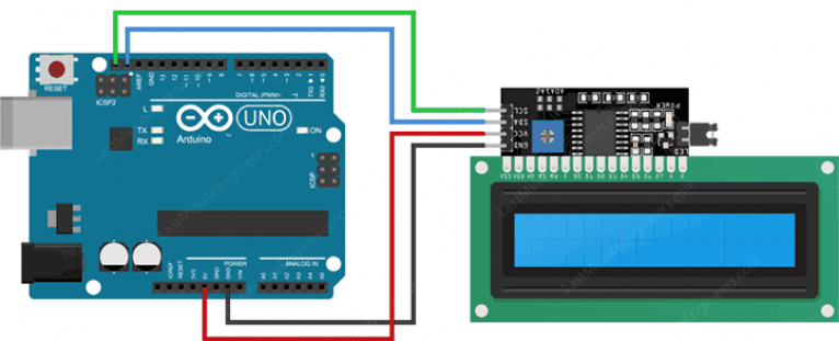 I2C Display Module PCF8574 For LCD 16X2 (1602) & 16X4 (1604)