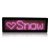 MOVING LED BADGE, PINK