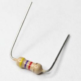 12 Ohm, 0.125Watt, 5%, Carbon Film, Through Hole Resistor