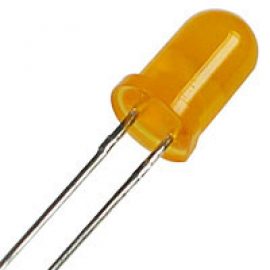 LED Light Emitting Diode 5mm Diffused Yellow