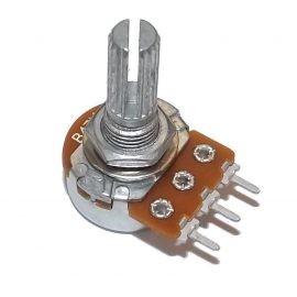 Rotary Potentiometer 50k Ohm, Logarithmic Variable Resistor