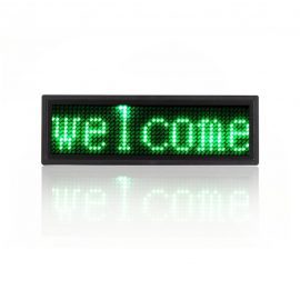 MOVING LED BADGE, GREEN