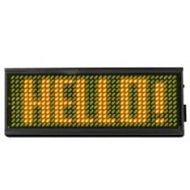 MOVING LED BADGE, YELLOW