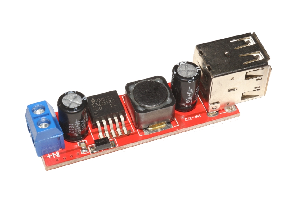 LM2596 Dual USB Module