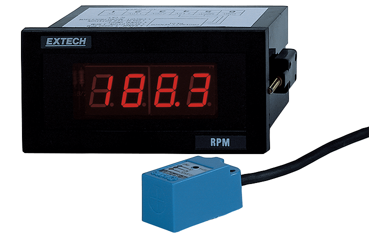 PANEL MOUNT TACHOMETER WITH SENSOR