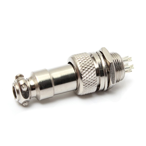 XLR 5 PIN CABLE CONNECTOR CHASSIS MOUNT PLUG ADAPTER, 16mm