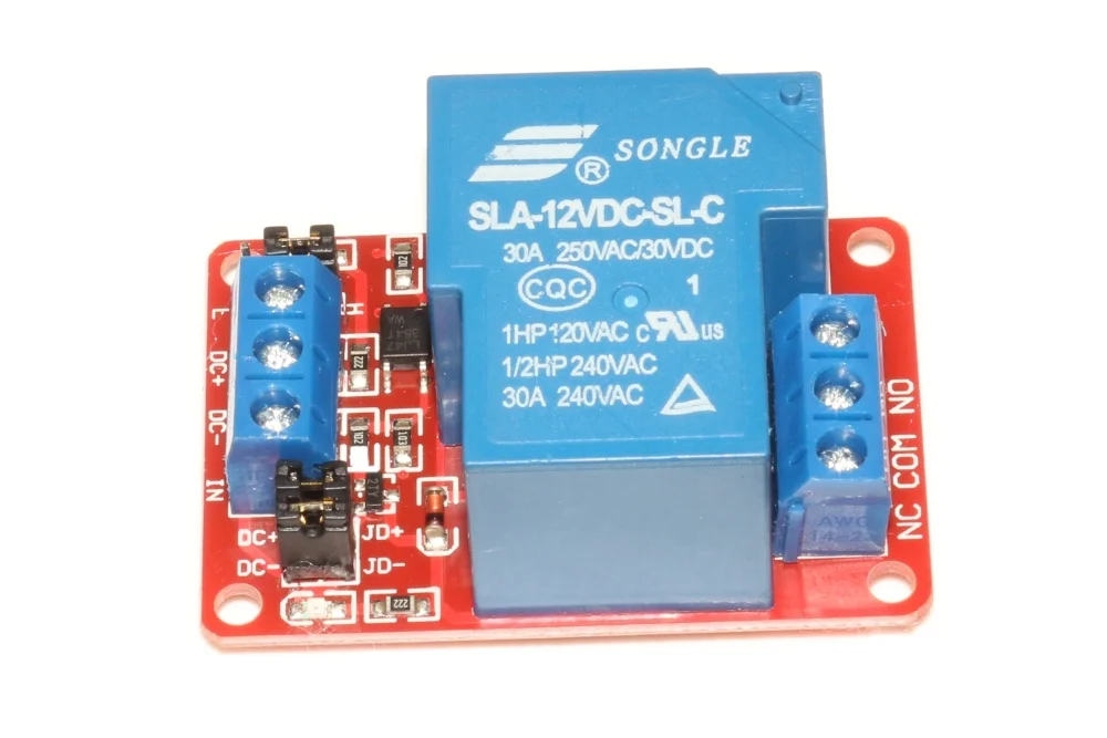 12v 1 Channel Relay SLA-12VDC-SL-C 30A 250V Relay Module