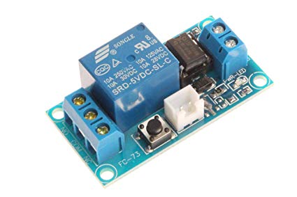 5V Single Key Start-Stop Self-locking Relay Module