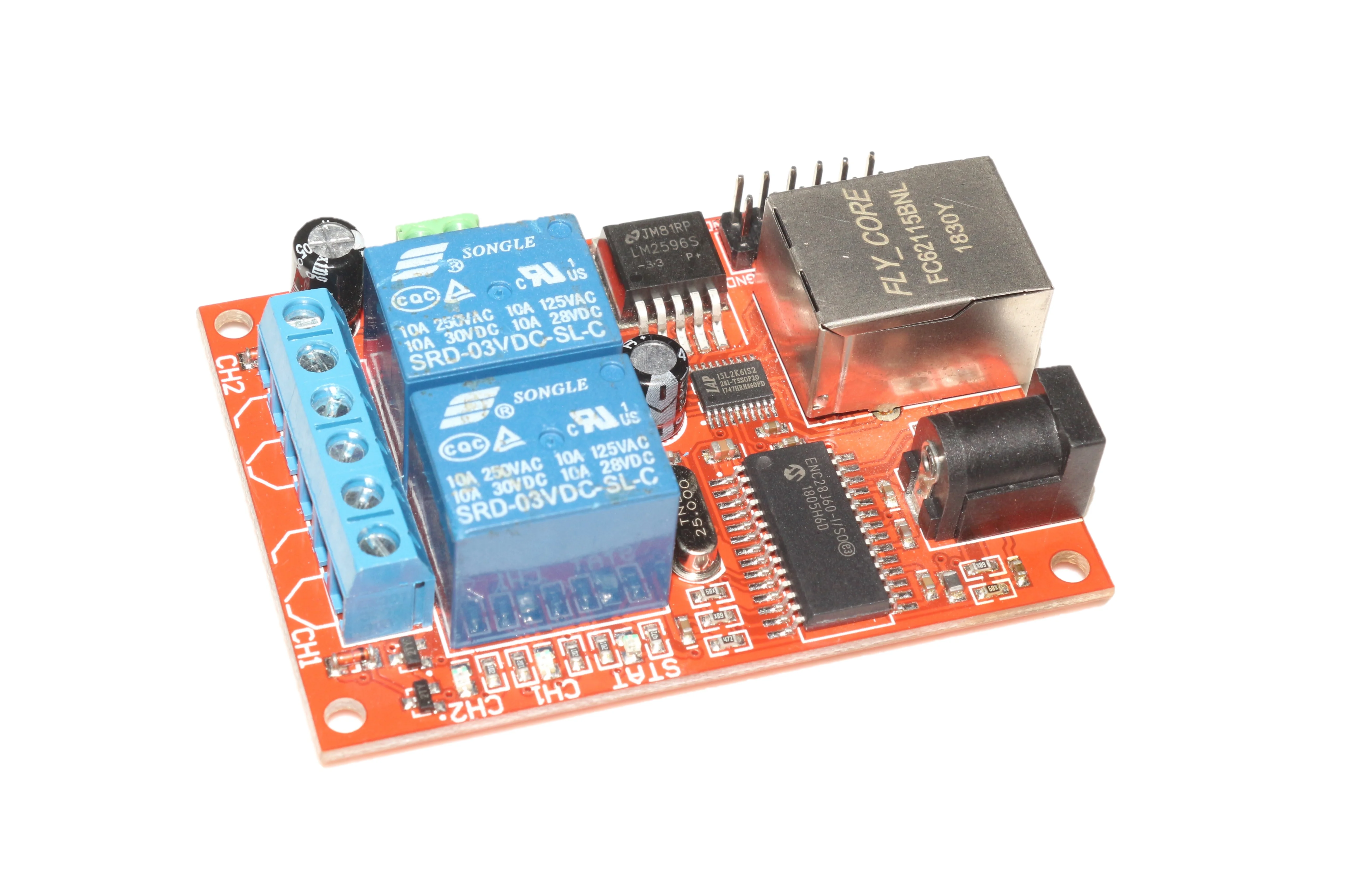IOT LAN Ethernet 2 Channel Relay Board Delay Switch TCP-UDP Controller Module
