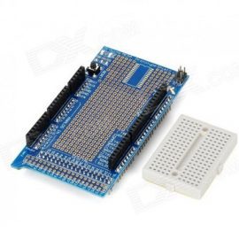 Arduino Mega Prototype Shield V3 with Mini Breadboard