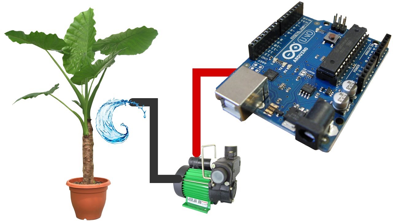 Plants Arduino Automatic watering DIY Smart Home Kit, (Students Science Activity)