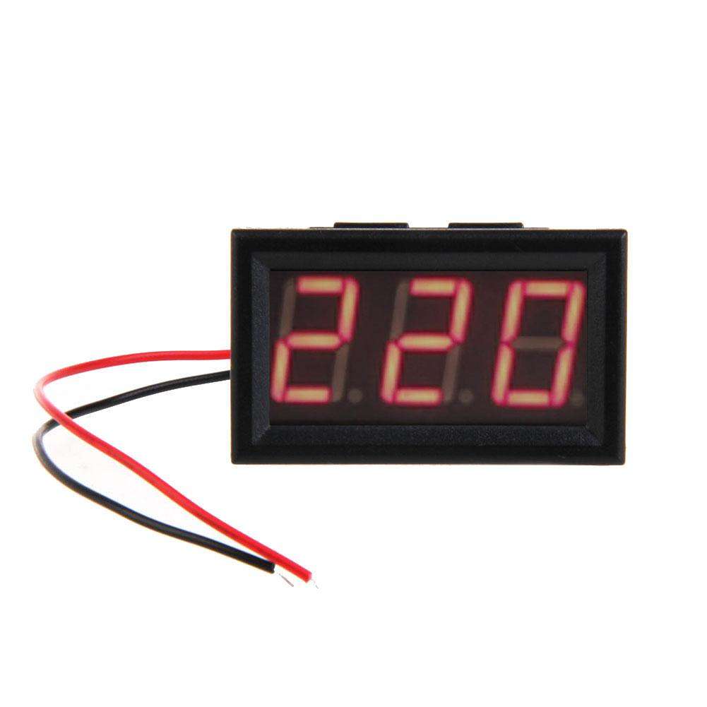YB27A Red LED Panel Meter Mini Display Digital Voltmeter AC30-500V