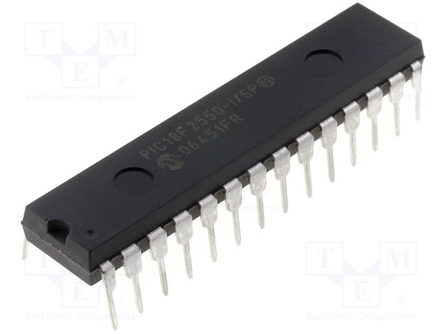 PIC18F2550, MICROCHIP MICROCONTROLLER IC, 32KB FLASH, 8-BIT