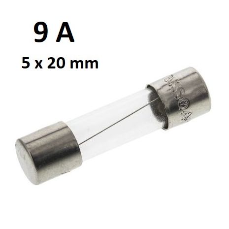9 AMP 5x20mm 250VAC glass fuse