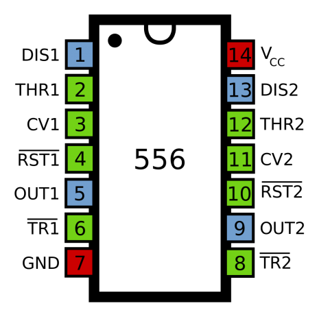 NE556 dual timer IC - Image 2