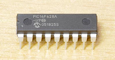PIC16F628A, MICROCHIP MICROCONTROLLER IC, 3.5KB FLASH, 8-BIT