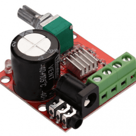 PAM8610 Mini 12V Stereo Audio Sound Power Amplifier Module With Volume Control