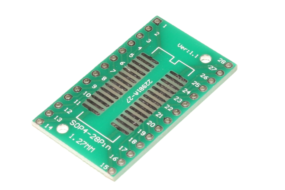 SOP SSOP 4 SMD Adapter Board 1.2mm/0.65mm 28 Pins