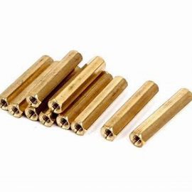 25mm Brass PCB Spacer M3 Hex Female Female Threaded Brass Spacer M3 Female Screw PCB Standoff Spacers