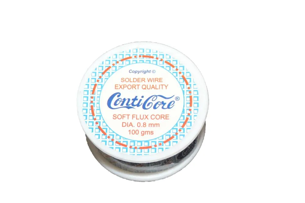 Conticore Soldering Wire 100GMS Soft Flux Core DIA 0.8mm