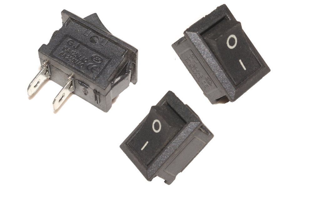 On-Off Rocker Switch 2 Pin 3A SPST High Quality – Black